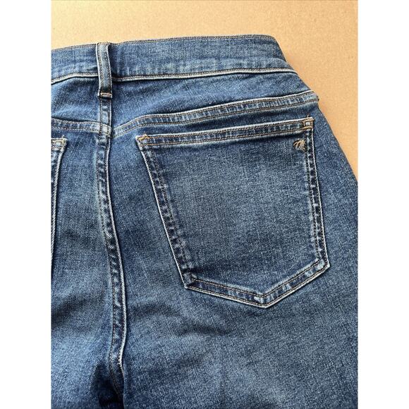 Madewell The Maternity Side-Panel Kick Out Crop Jeans Size 28 Arlen Wash - Picture 11 of 14